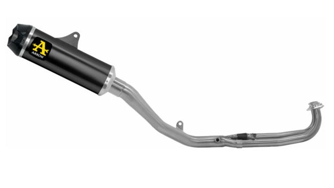 ARROW Complete kit with Indy Race silencer in titanium Dark"" for Yamaha TMAX 530 2017-2019