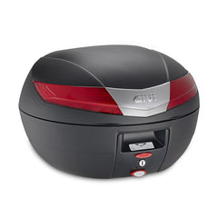 GIVI VALIGIA V40 NERA Catadiottri Rossi