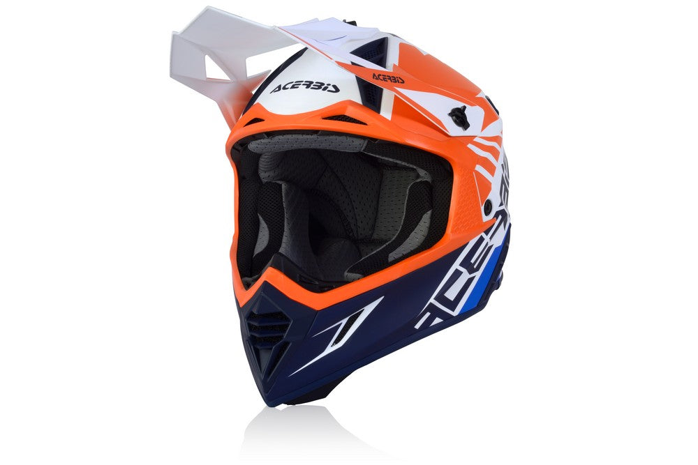 CASCO Cross / Enduro / Super Motard Acerbis X-TRACK VTR Naranja/Azul 