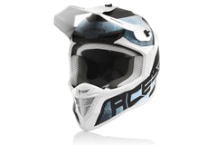 CASCO Cross / Enduro / Super Motard Acerbis LINEAR Blanco/Azul Claro 