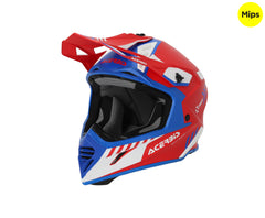 CASCO Cross / Enduro / Super Motard Acerbis X-TRACK MIPS 22-06 Rosso/Blu/Bianco