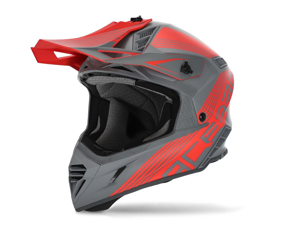 CASCO Cross / Enduro / Super Motard Acerbis X-TRACK VTR Gris/Rojo 