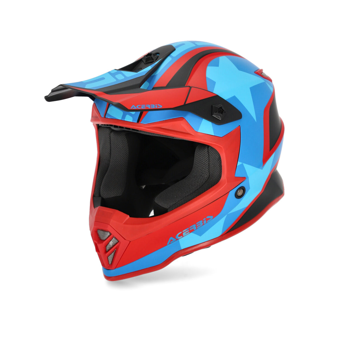 Acerbis STEEL KID Cross / Enduro Helmet Red/Blue/Black 