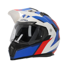 HELMET Touring / Road Enduro / Super Motard / ATV Acerbis FLIP FS-606 22-06 White/BLUE/Red 