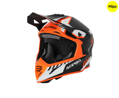 CASCO Cross / Enduro / Super Motard Acerbis X-TRACK MIPS 22-06 Nero/Arancio Fluo/Grigio