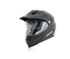 CASCO Touring / Carretera Enduro / Super Motard / ATV Acerbis FLIP FS-606 Negro/Gris/Amarillo Fluo 