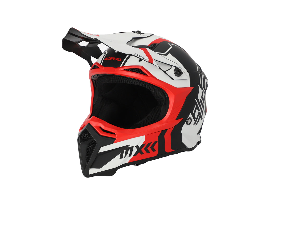 HELMET Cross / Enduro / Super Motard Acerbis PROFILE 5 White/Red/Black 