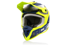 CASCO Cross / Enduro / Super Motard Acerbis LINEAR Amarillo/Azul 