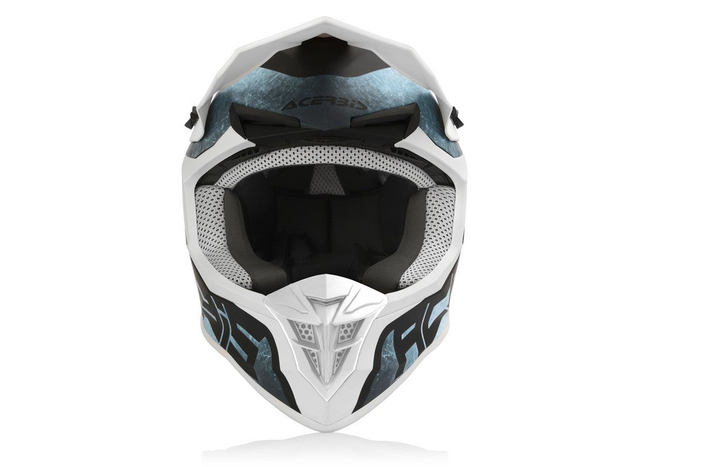 CASCO Cross / Enduro / Super Motard Acerbis LINEAR Blanco/Azul Claro 