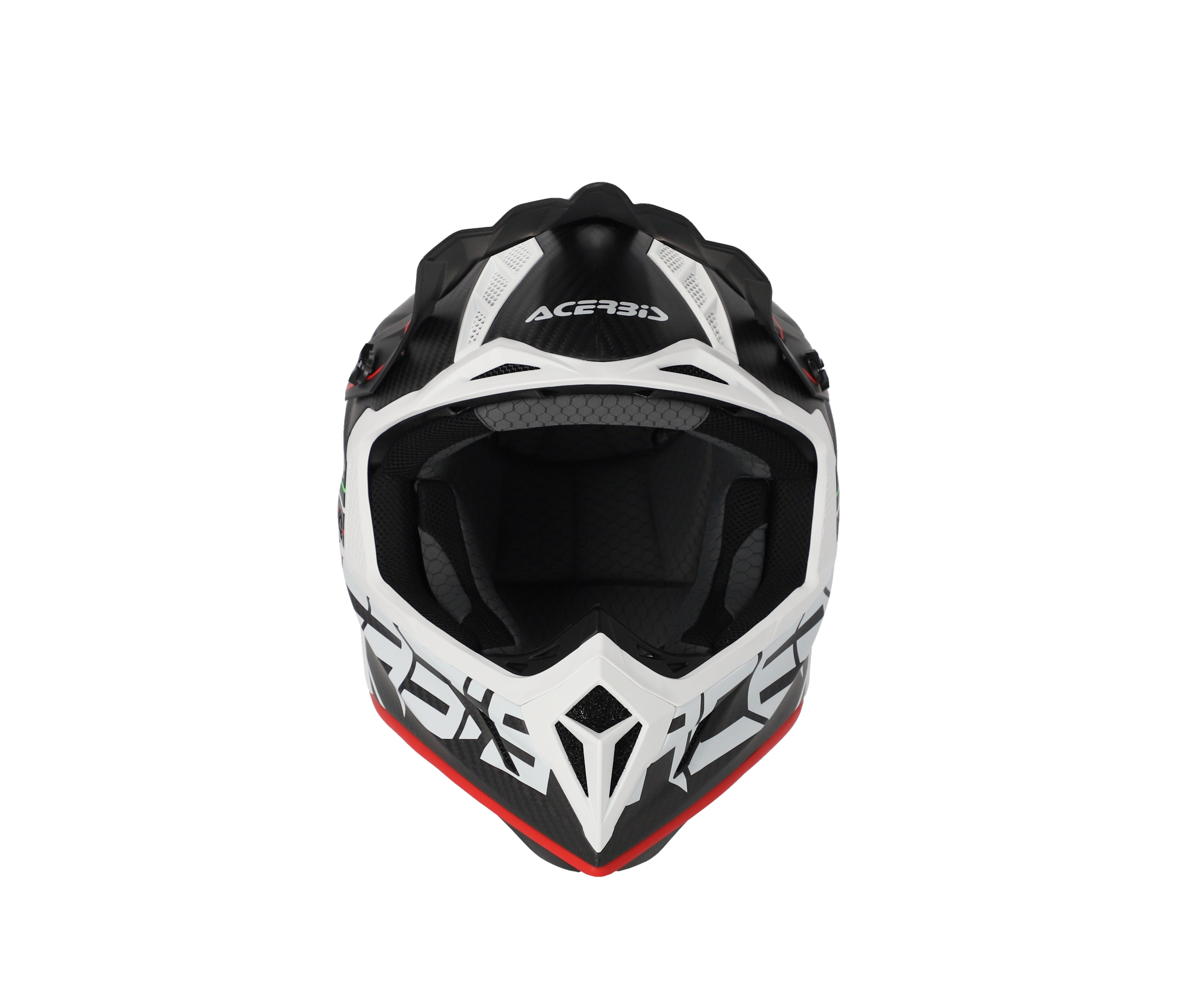 CASCO Cross / Enduro / Super Motard Acerbis STEEL CARBON 22-06 Negro/Rojo/Blanco 