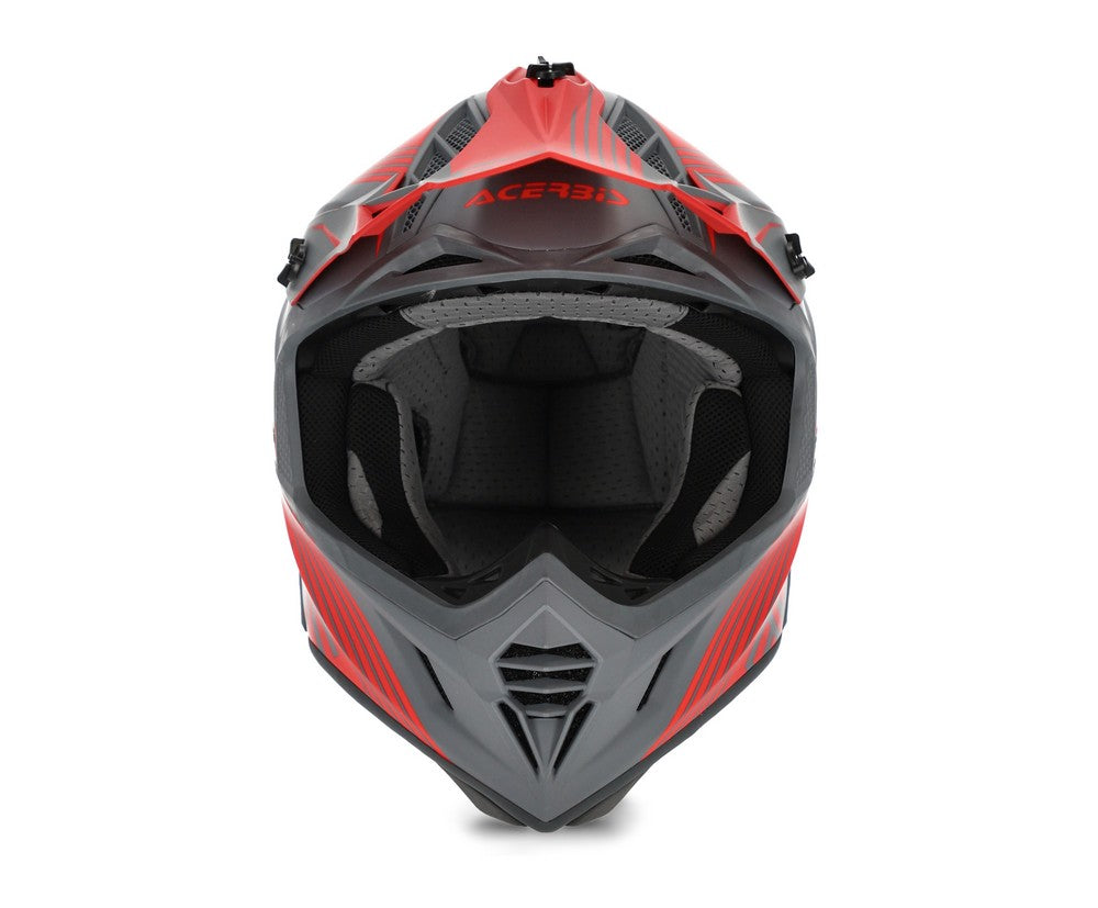 CASCO Cross / Enduro / Super Motard Acerbis X-TRACK VTR Gris/Rojo 