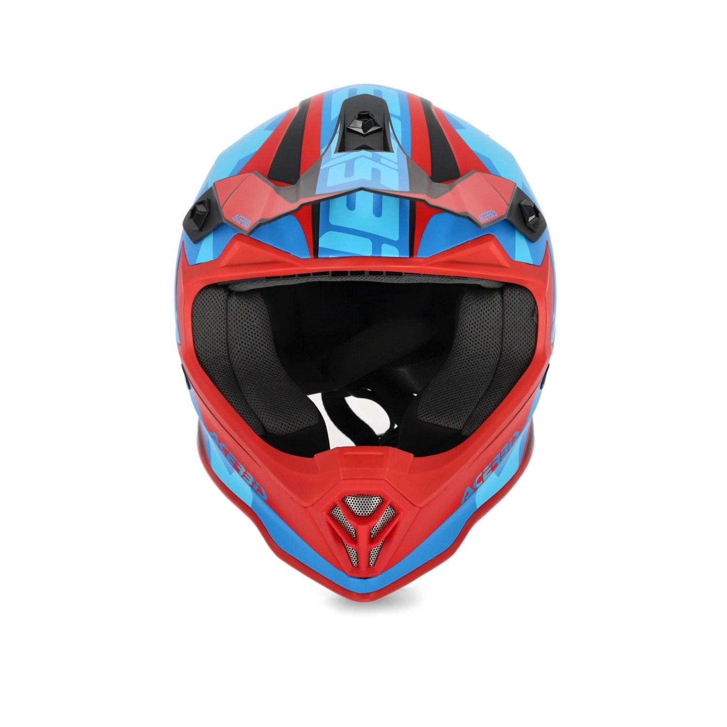 Casco Cross / Enduro  Acerbis STEEL KID Rosso/Blu/Nero