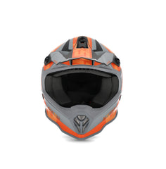 CASCO Cross / Enduro  Acerbis STEEL KID Nero/Arancione/Grigio