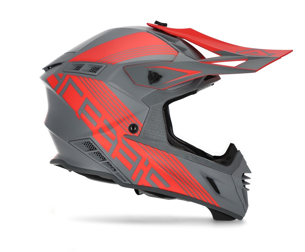 CASCO Cross / Enduro / Super Motard Acerbis X-TRACK VTR Gris/Rojo 