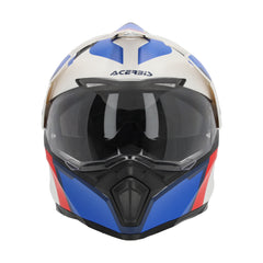 HELMET Touring / Road Enduro / Super Motard / ATV Acerbis FLIP FS-606 22-06 White/BLUE/Red 