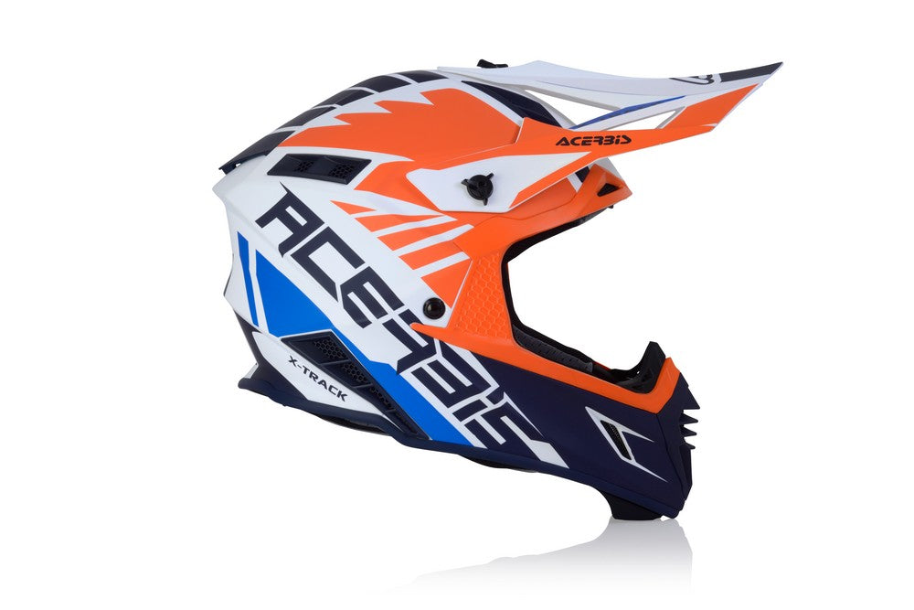 CASCO Cross / Enduro / Super Motard Acerbis X-TRACK VTR Naranja/Azul 