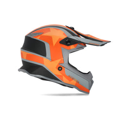 CASCO Cross / Enduro  Acerbis STEEL KID Nero/Arancione/Grigio