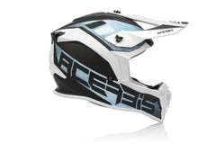 CASCO Cross / Enduro / Super Motard Acerbis LINEAR Blanco/Azul Claro 