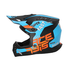 CASCO Cross / Enduro Acerbis PERFIL JUNIOR Negro/Naranja/Azul Claro 