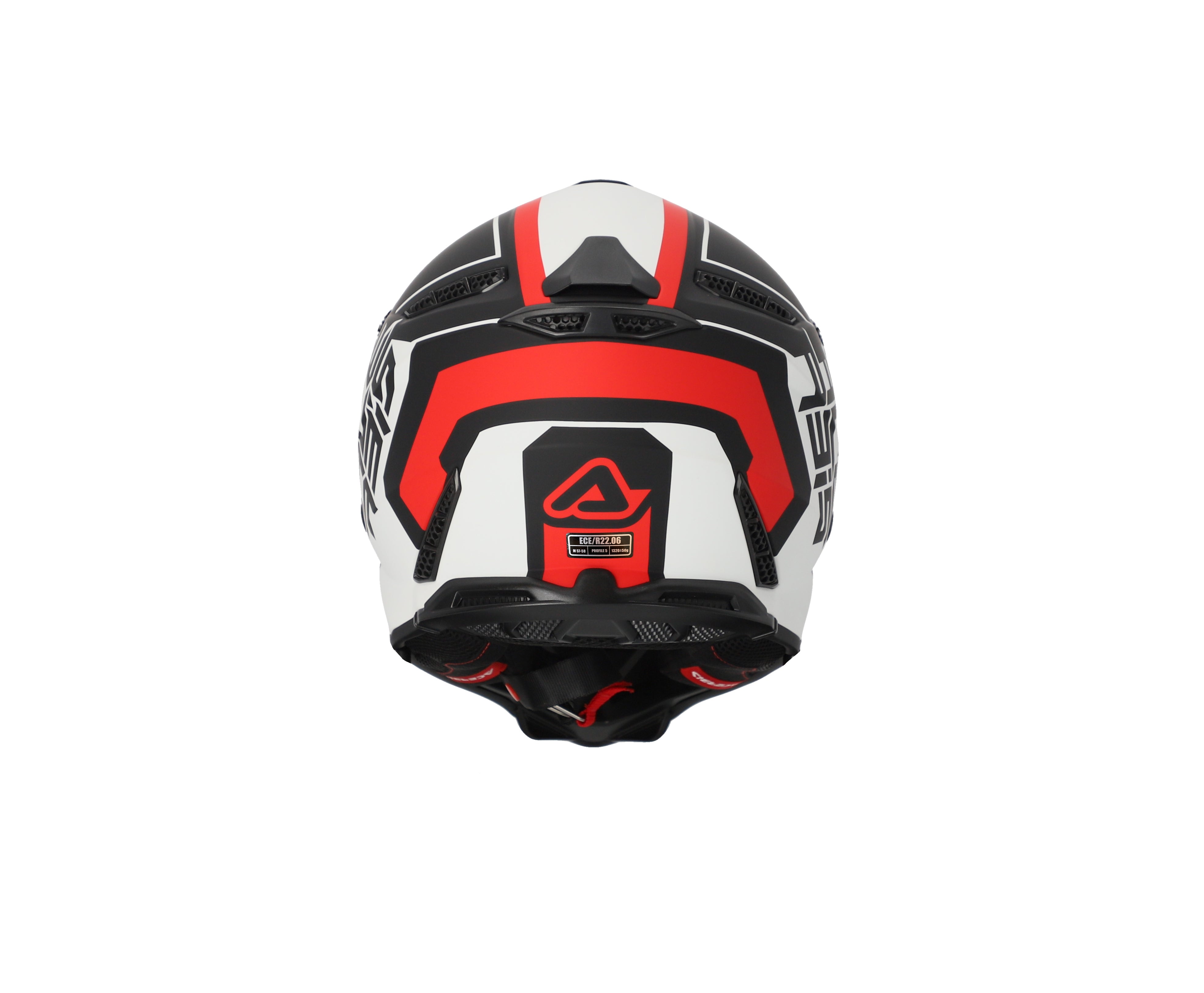 CASCO Cross / Enduro / Super Motard Acerbis PROFILE 5 Bianco/Rosso/Nero