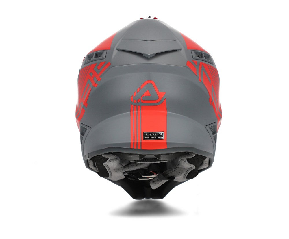 CASCO Cross / Enduro / Super Motard Acerbis X-TRACK VTR Gris/Rojo 