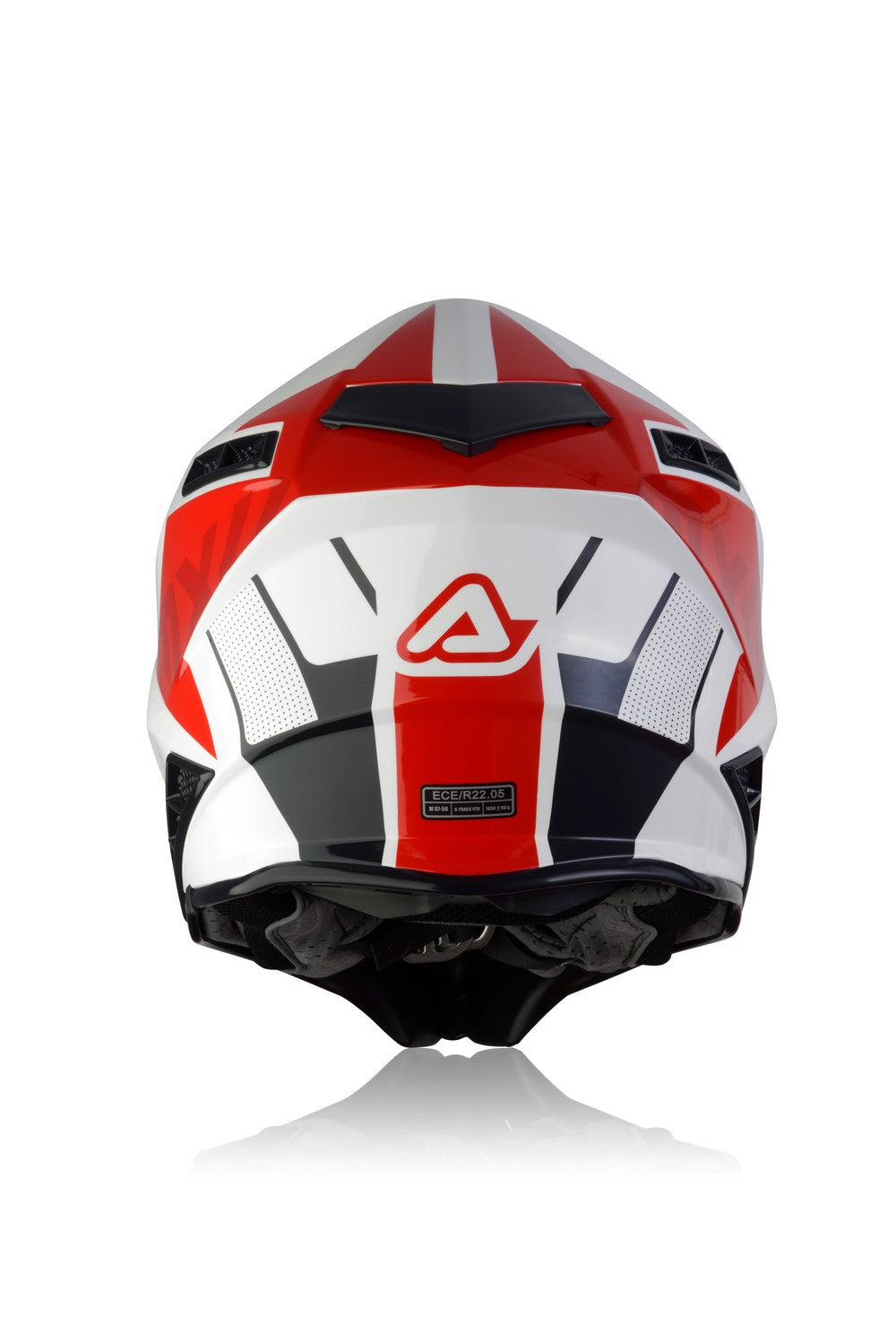 CASCO Cross / Enduro / Super Motard Acerbis X-TRACK VTR Blanco/Rojo 