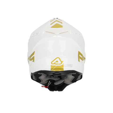 HELMET Cross / Enduro / Super Motard Acerbis X-TRACK 22-06 White/Gold Logo 