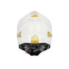 CASCO Cross / Enduro / Super Motard Acerbis X-TRACK 22-06 Bianco/Logo Oro