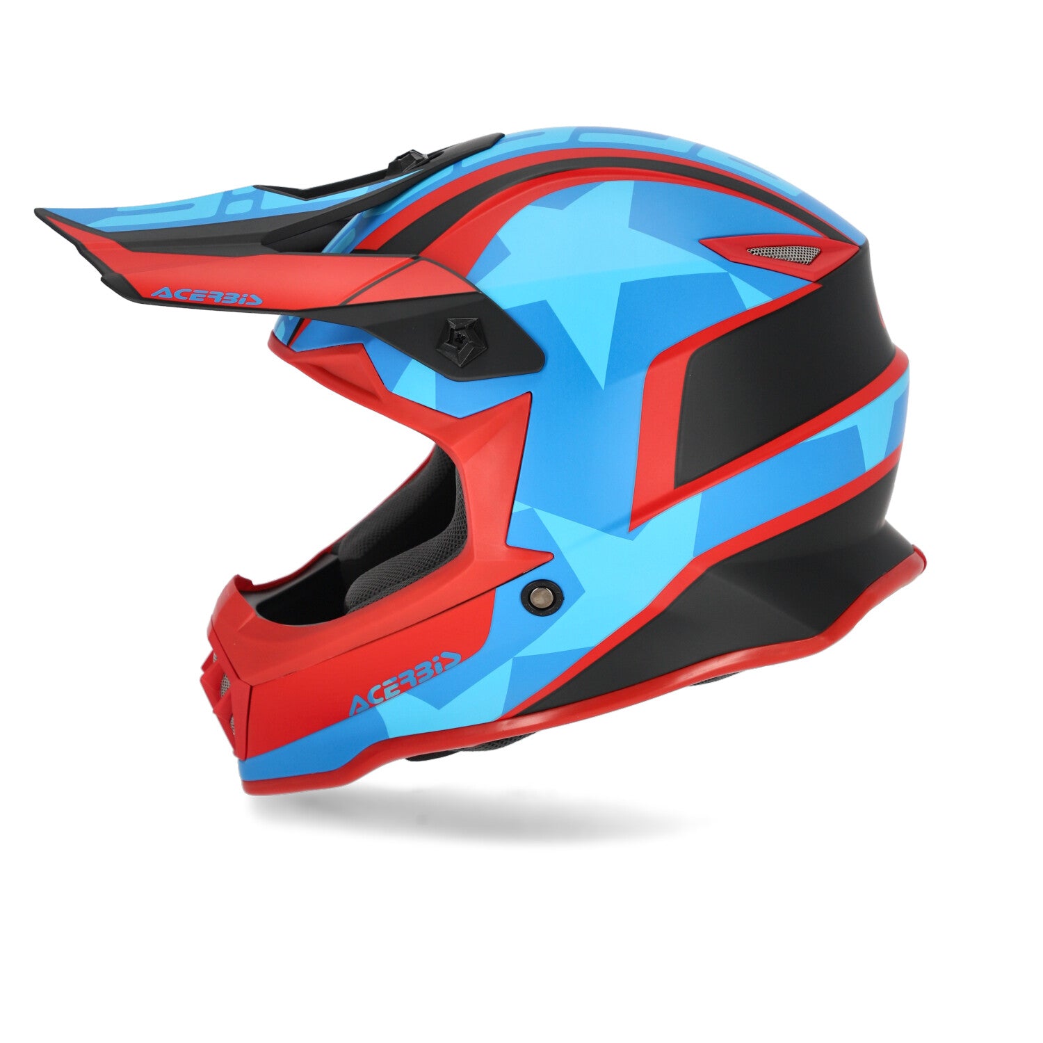 Casco Cross / Enduro  Acerbis STEEL KID Rosso/Blu/Nero