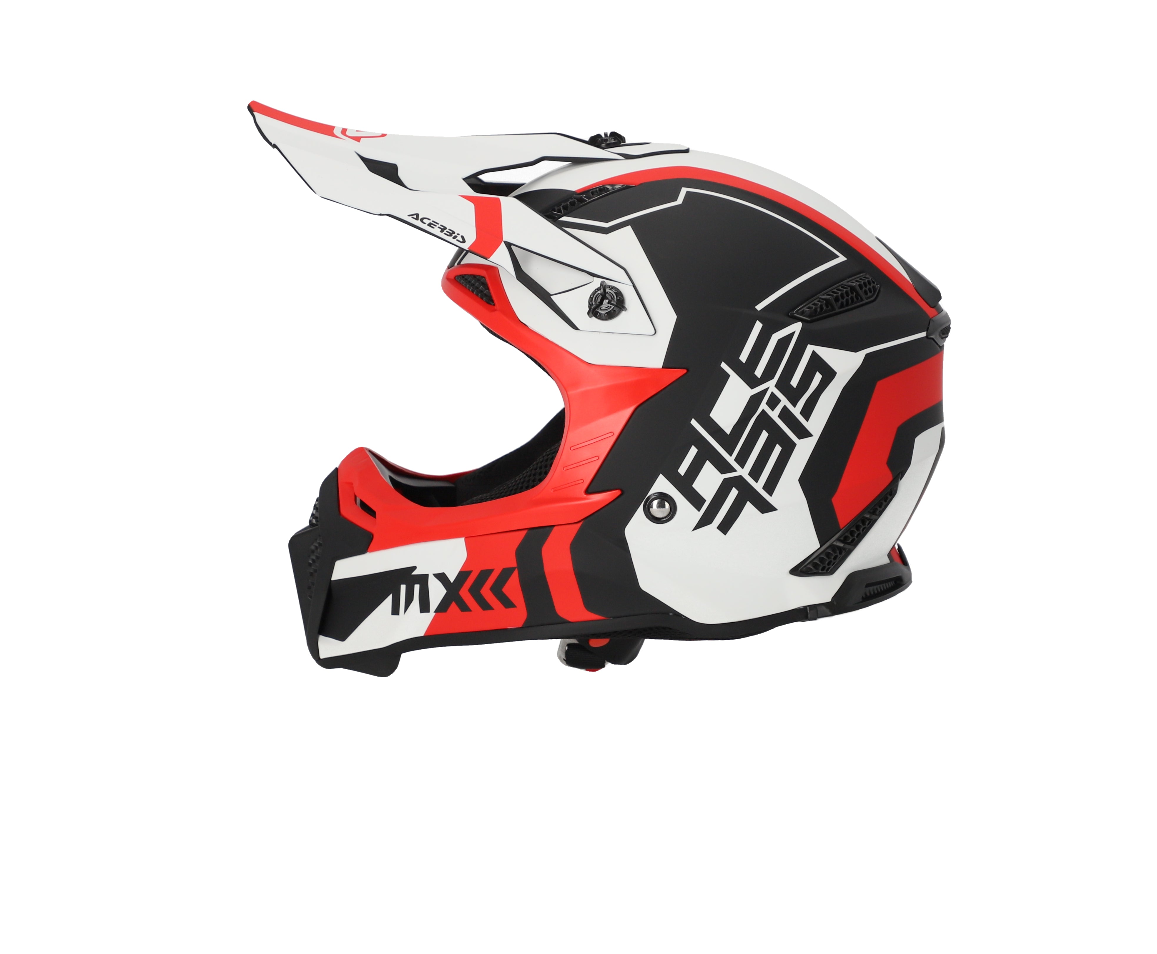 CASCO Cross / Enduro / Super Motard Acerbis PROFILE 5 Bianco/Rosso/Nero