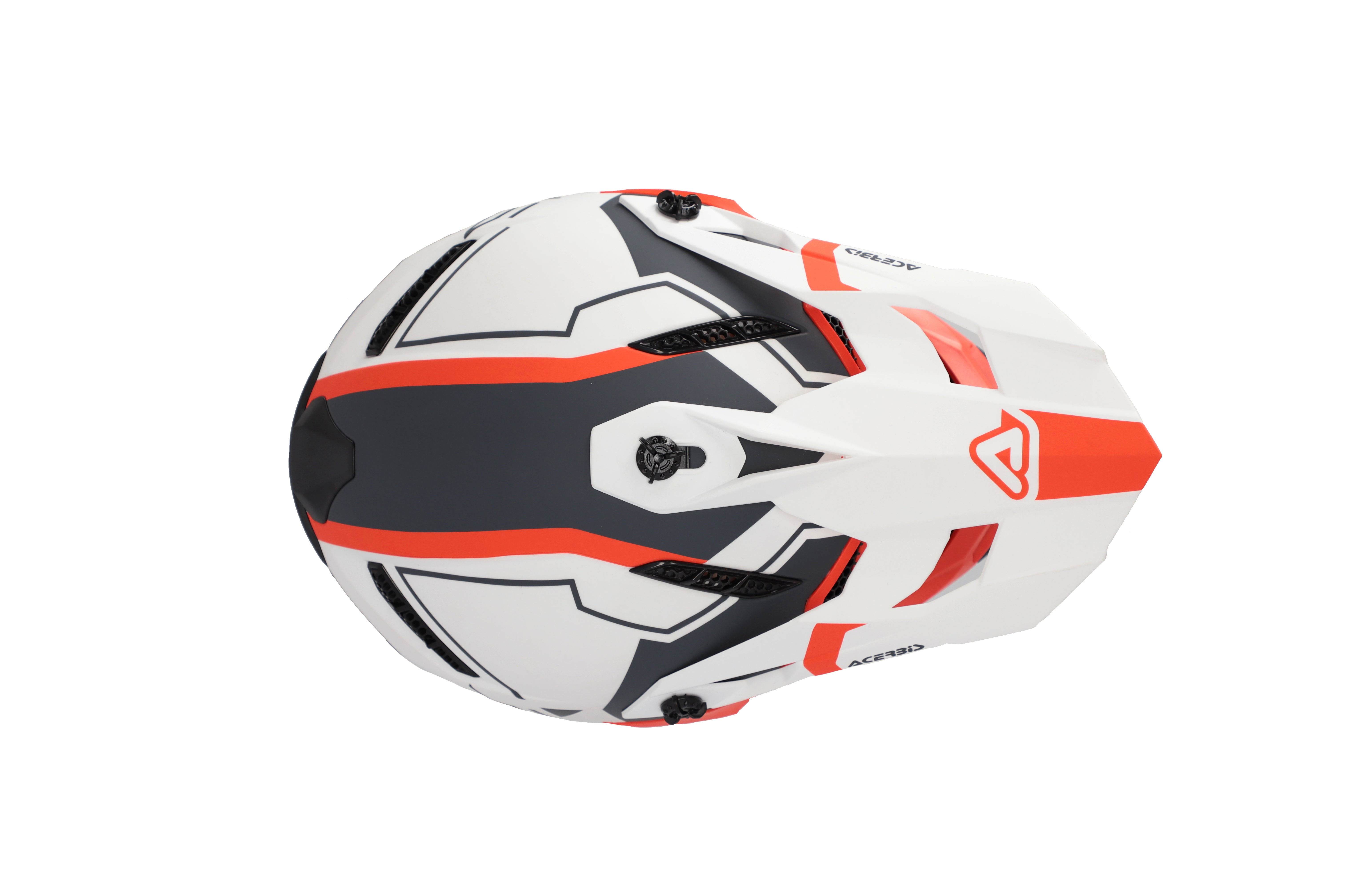 CASCO Cross / Enduro / Super Motard Acerbis PROFILE 5 Bianco/Arancione/Grigio