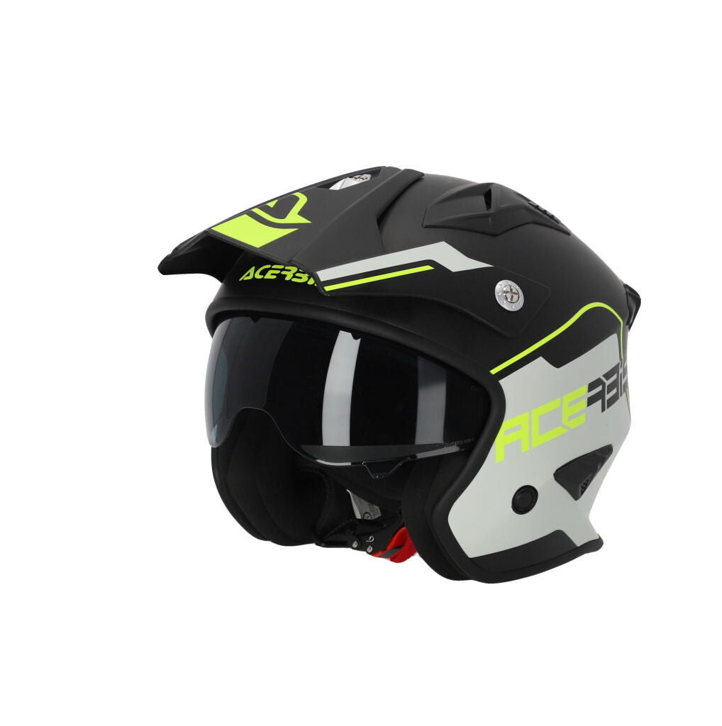 CASCO JET Acerbis ARIA Nero/Giallo Fluo