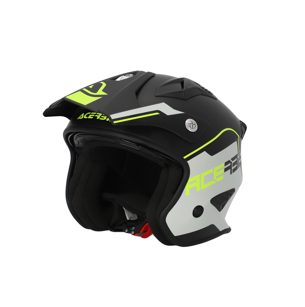 Acerbis ARIA JET HELMET Black/Fluo Yellow 