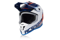 CASCO Cross / Enduro / Super Motard Acerbis LINEAR Blu/Bianco