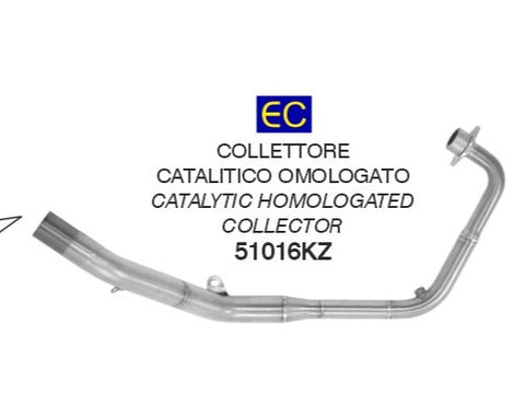 ARROW Approved catalytic manifold for Honda CB 125 R 2018-2020