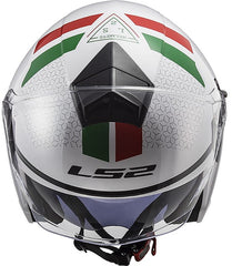 LS2 CASCO JET OMOLOGATO OF573 TWISTER II Combo Bianco Verde Rosso TG L