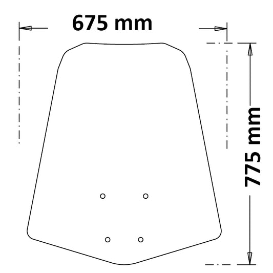 ISOTTA Parabrezza classic per SUZUKI BURGMAN STREET EXECUTIVE 125 2023> 669