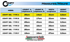 COMFY GEL Comfort System cushion TYPE A to make the saddle more comfortable
