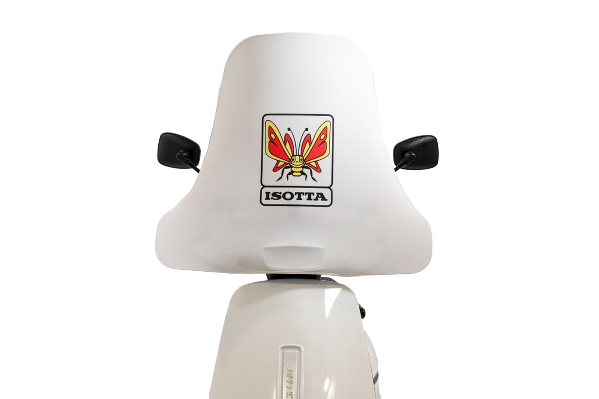 ISOTTA Copri parabrezza bianco con logo Farfalla