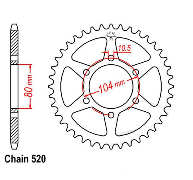 Corona per Kawasaki ER-6F/N, KLE 650 Versys, Ninja 650, Vulcan &50, Z750, Z800, ZX6-R, ZXR400