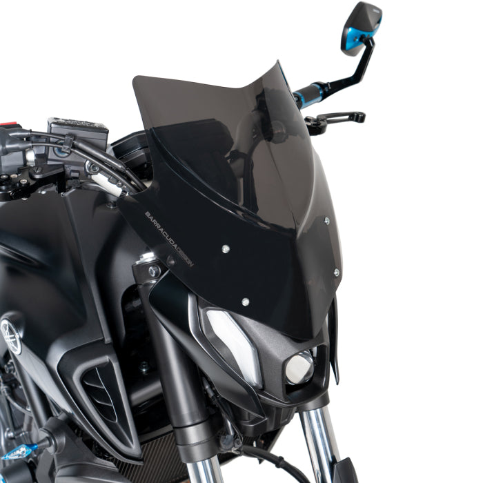 Cupolino Barracuda Aerosport per Yamaha MT-07 (2021-2022) – Plexiglass Semitrasparente, Montaggio Senza Modifiche