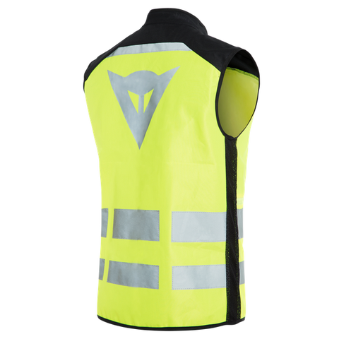 DAINESE Fluo yellow and black high visibility jacket with reflectors