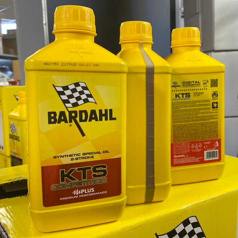 BARDAHL KTS Competition Aceite de 2 tiempos 100% sintético para mezcla y premezcla, 1 Litro