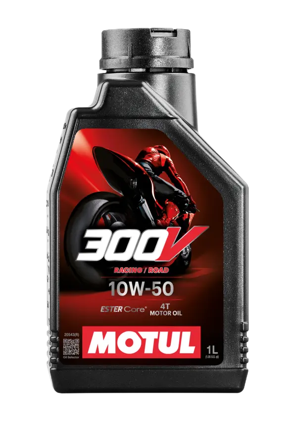 MOTUL 300V² 10W50 Factory Line 100% Synthetic High Performance 4T Engine Oil