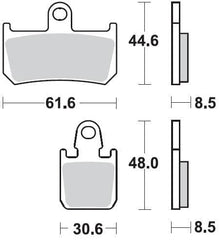 BRAKING pastillas de freno 901SM1 Trasero
