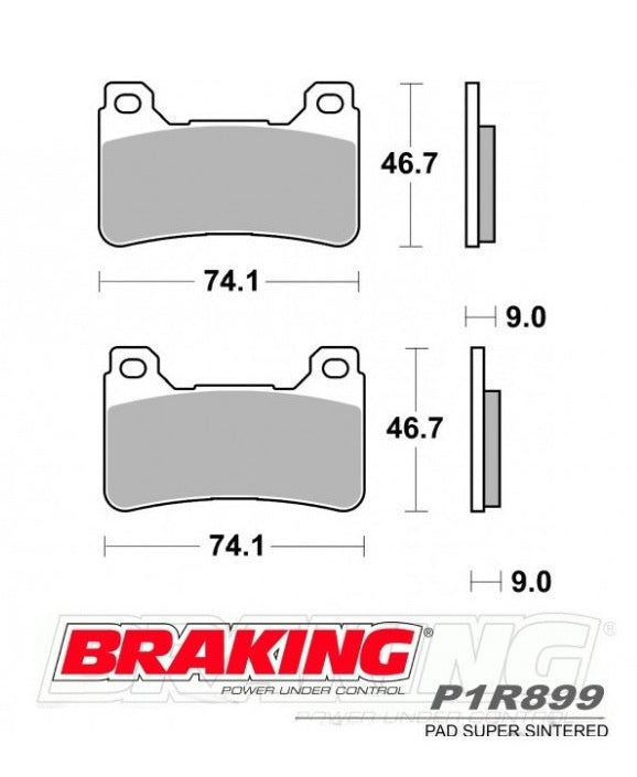 BRAKING pastillas de freno 901SM1 Trasero