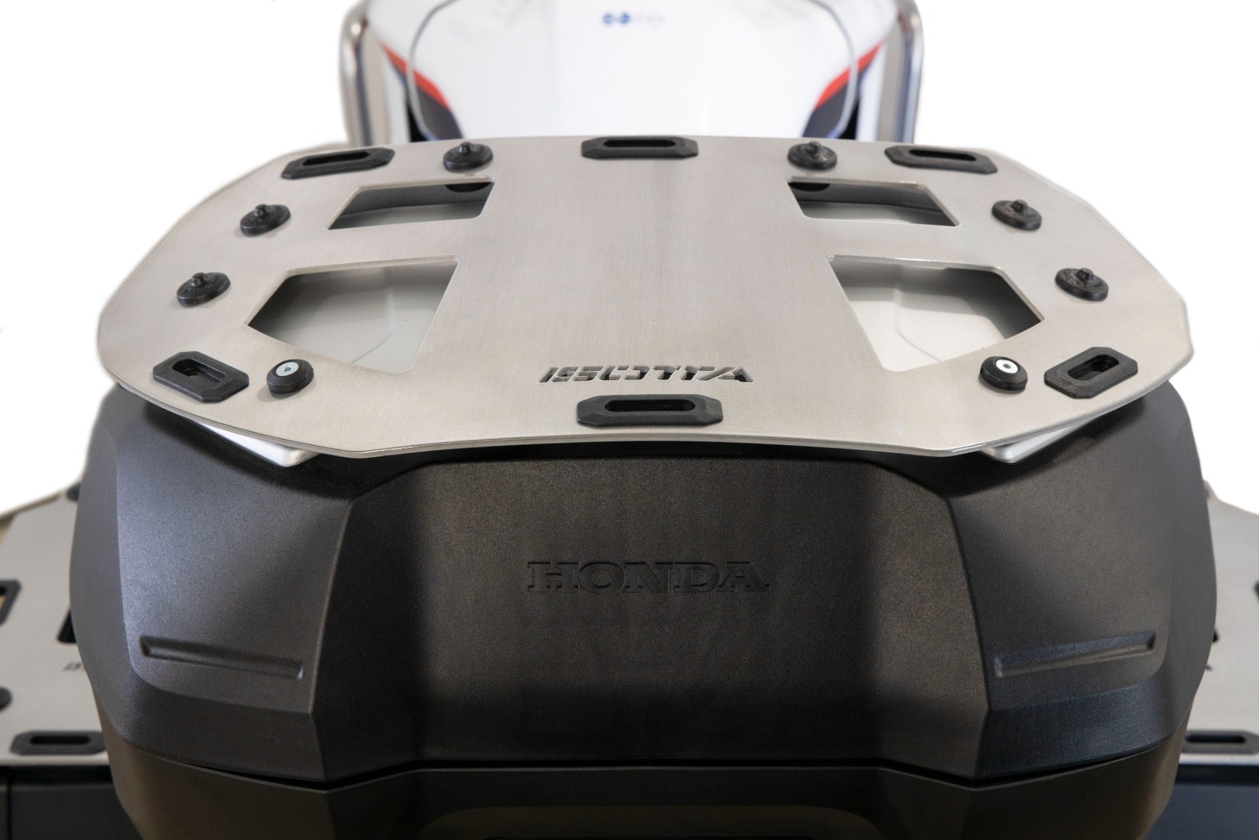 ISOTTA Portapacchi in alluminio per bauletto superiore originale per HONDA SPAZZOLATO LUCIDO - PP194