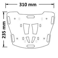 ISOTTA PORTAPACCO POSTERIORE IN FERRO BENELLI LEONCINO 500 2017 - 2022 - PP24
