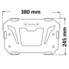 ISOTTA PAIR OF ISOTTA SIDE LUGGAGE RACKS FOR URBAN BAGS MOTO GUZZI V 85 TT