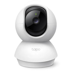 Tapo TC70 C200 Telecamera Wi-Fi Interno FHD, Videocamera sorveglianza, Visione Notturna, 360° Visuale, Audio Bidirezionale, Rilevamento di movimento e notifiche, Allarme acustico e luminoso integrato